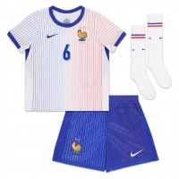 Maglia Calcio Francia Eduardo Camavinga #6 Seconda Divisa Bambino Europei 2024 Manica Corta (+ pantaloncini)